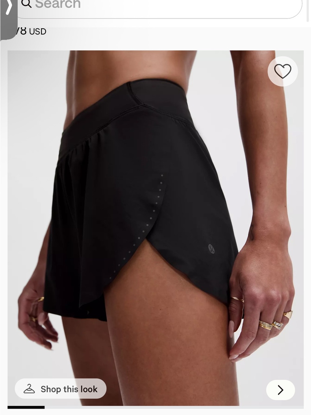lululemon athletica fast & free high rise 3” split short